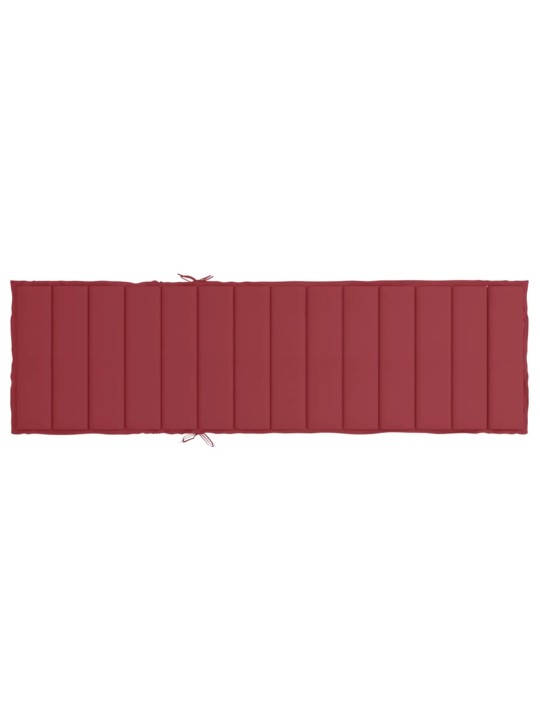Saulės gulto čiužinukas, raudonojo vyno, 200x60x3cm, audinys