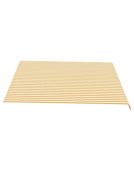 Pakaitinis audinys markizei, geltonos ir baltos spalvos, 4x3,5m