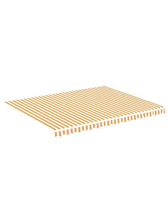 Pakaitinis audinys markizei, geltonos ir baltos spalvos, 4,5x3,5