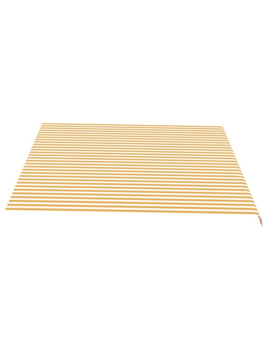 Pakaitinis audinys markizei, geltonos ir baltos spalvos, 4,5x3,5