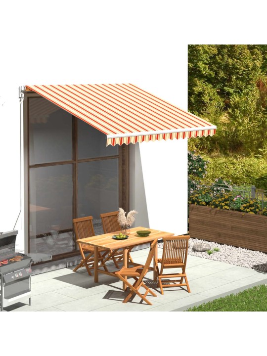 Pakaitinis audinys markizei, geltona/oranžinė spalva, 3x2,5m