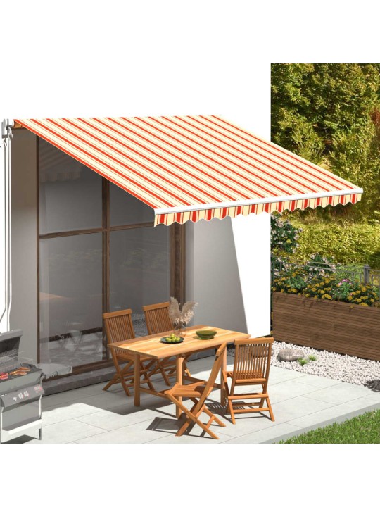 Pakaitinis audinys markizei, geltona ir oranžinė, 4x3,5m