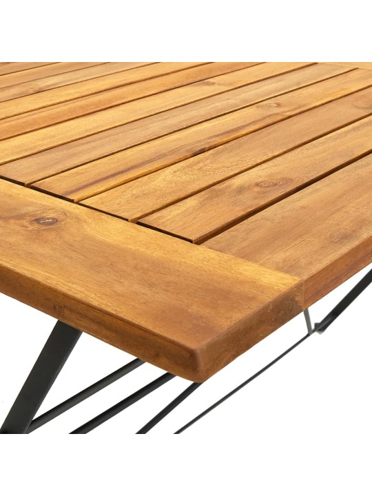 Sulankstomas sodo stalas, 120x70x74cm, akacijos masyvas