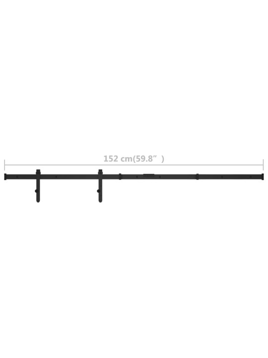 Stumdomų spintelės durelių sistemos rinkinys, 152cm, plienas