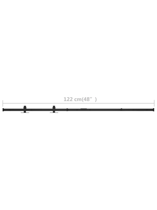 Stumdomų spintelės durelių sistemos rinkinys, 122cm, plienas