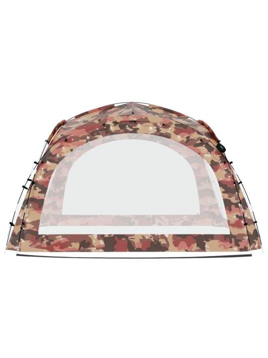 Proginė palapinė su LED/4 sienomis, kamufliažinė, 3,6x3,6x2,3m