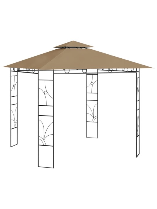 Pavėsinė, taupe spalvos, 3x3x2,7m, 160g/m²
