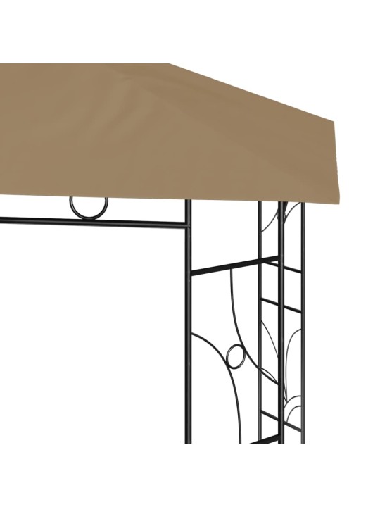 Pavėsinė, taupe spalvos, 3x3x2,7m, 160g/m²