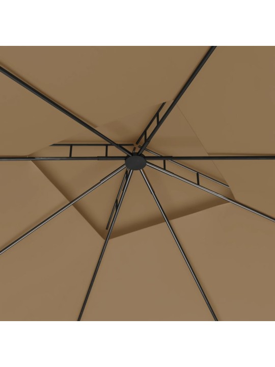 Pavėsinė, taupe spalvos, 3x3x2,7m, 160g/m²