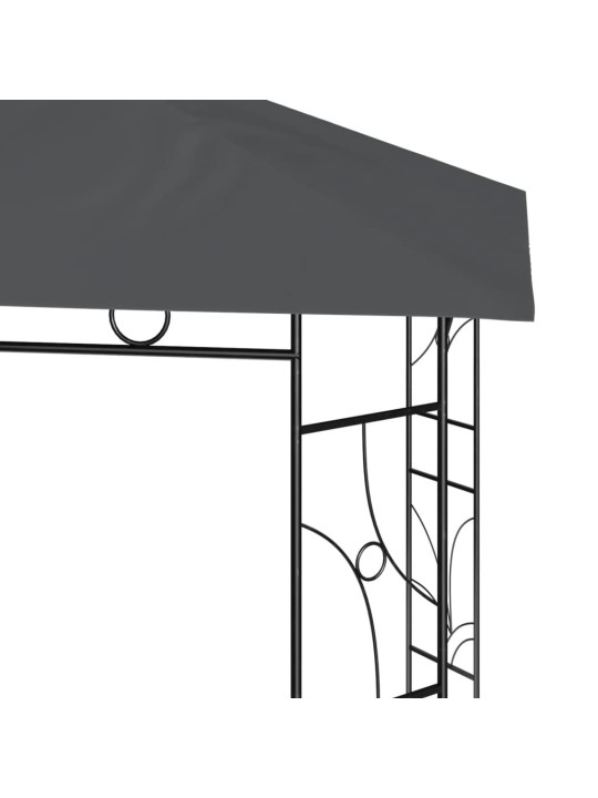 Pavėsinė, antracito spalvos, 3x3x2,7m, 160g/m²