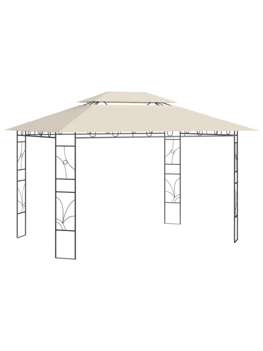 Pavėsinė, kreminės spalvos, 4x3x2,7m, 160g/m²