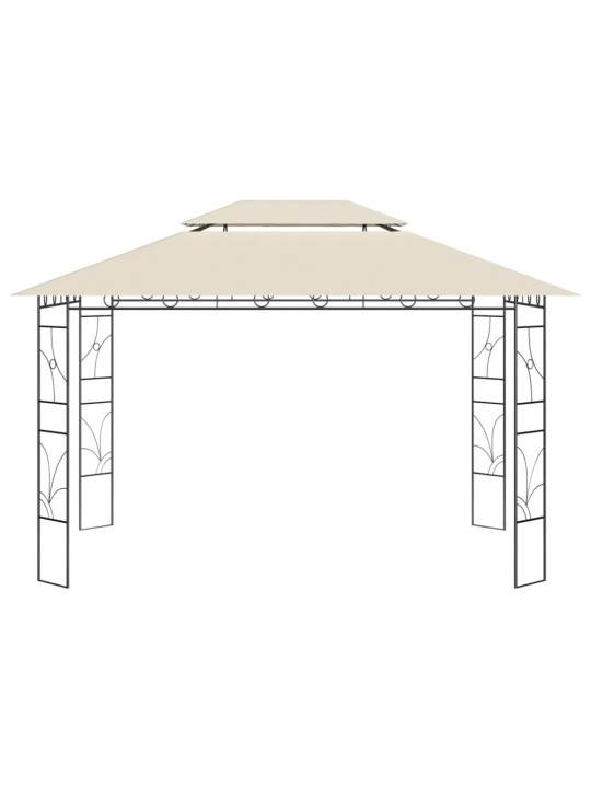 Pavėsinė, kreminės spalvos, 4x3x2,7m, 160g/m²