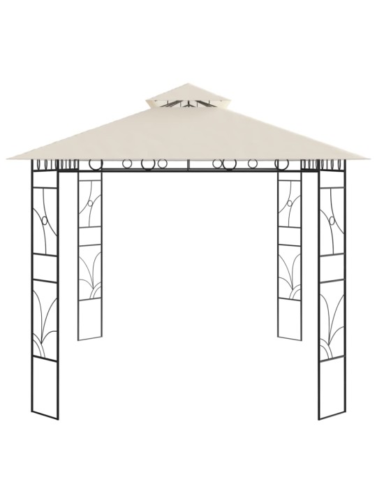 Pavėsinė, kreminės spalvos, 4x3x2,7m, 160g/m²