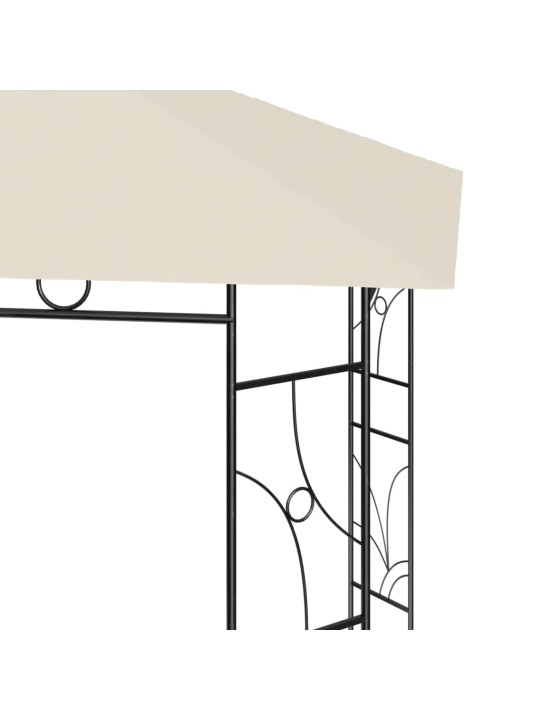 Pavėsinė, kreminės spalvos, 4x3x2,7m, 160g/m²
