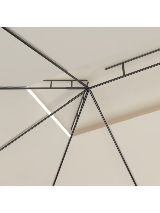 Pavėsinė, kreminės spalvos, 4x3x2,7m, 160g/m²