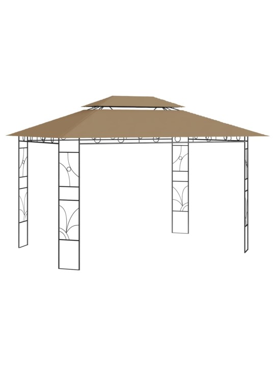 Pavėsinė, taupe spalvos, 4x3x2,7m, 160g/m²