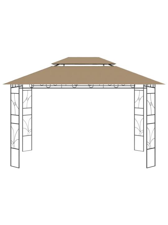 Pavėsinė, taupe spalvos, 4x3x2,7m, 160g/m²