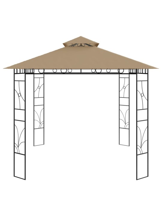 Pavėsinė, taupe spalvos, 4x3x2,7m, 160g/m²