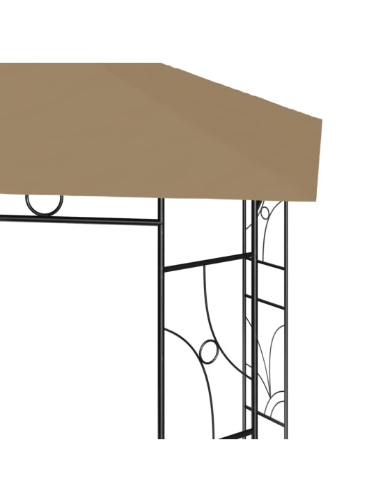 Pavėsinė, taupe spalvos, 4x3x2,7m, 160g/m²