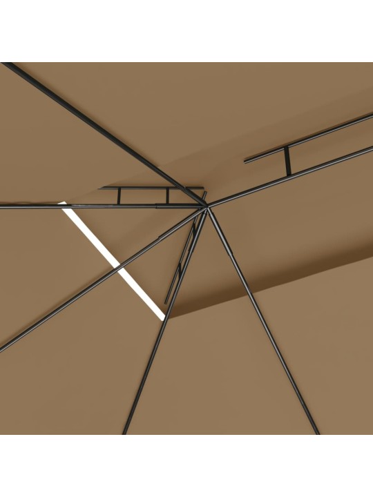 Pavėsinė, taupe spalvos, 4x3x2,7m, 160g/m²