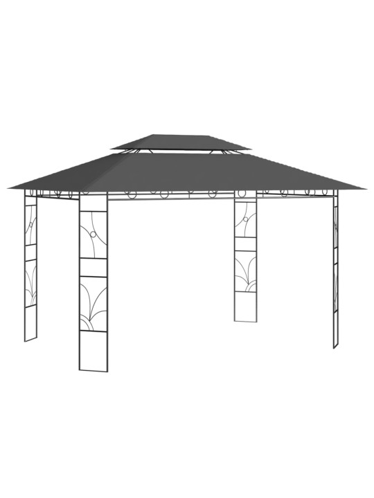 Pavėsinė, antracito spalvos, 4x3x2,7m, 160g/m²