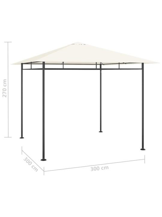 Pavėsinė, kreminės spalvos, 3x3x2,7m, 180g/m²