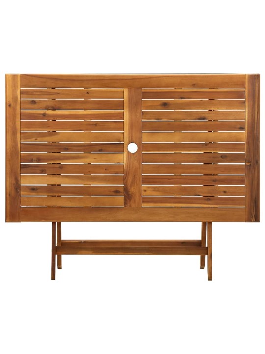 Sulankstomas sodo stalas, 120x70x75cm, akacijos masyvas