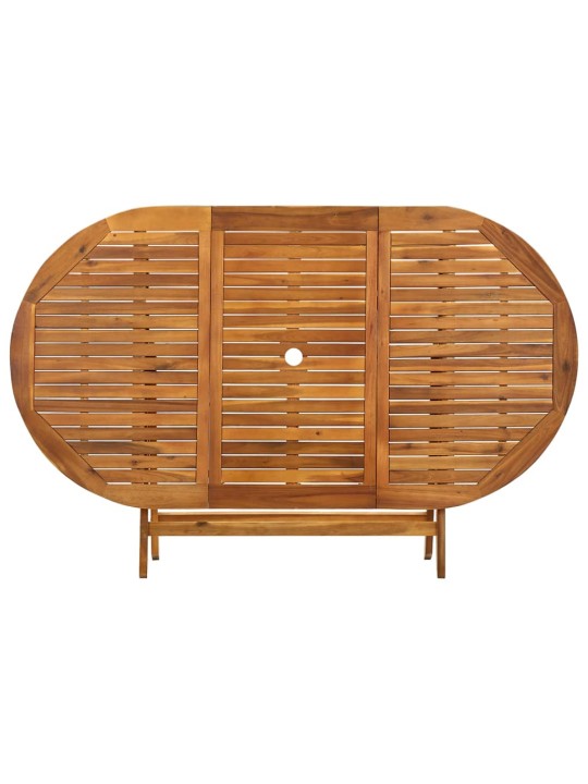 Sulankstomas sodo stalas, 160x85x75cm, akacijos masyvas