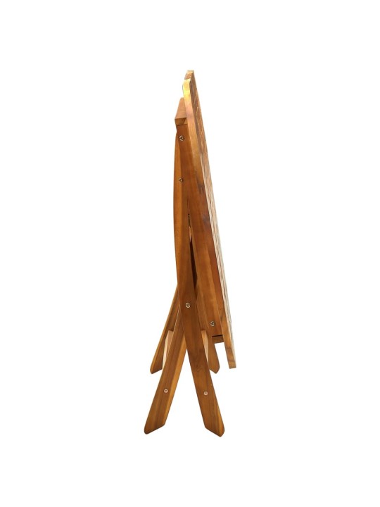 Sulankstomas sodo stalas, 160x85x75cm, akacijos masyvas