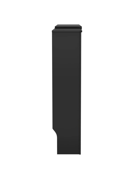 Radiatoriaus uždangalas, juodos spalvos, 205cm, MDF