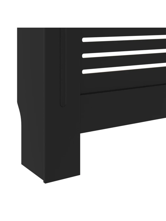 Radiatoriaus uždangalas, juodos spalvos, 205cm, MDF