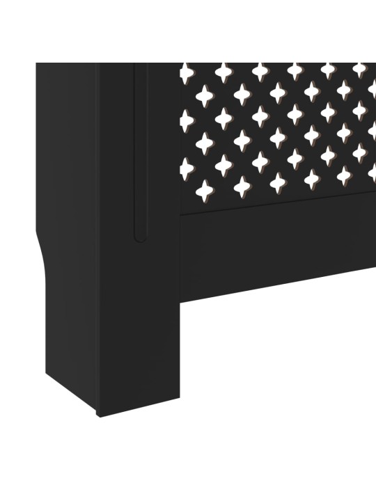 Radiatoriaus uždangalas, juodos spalvos, 205cm, MDF