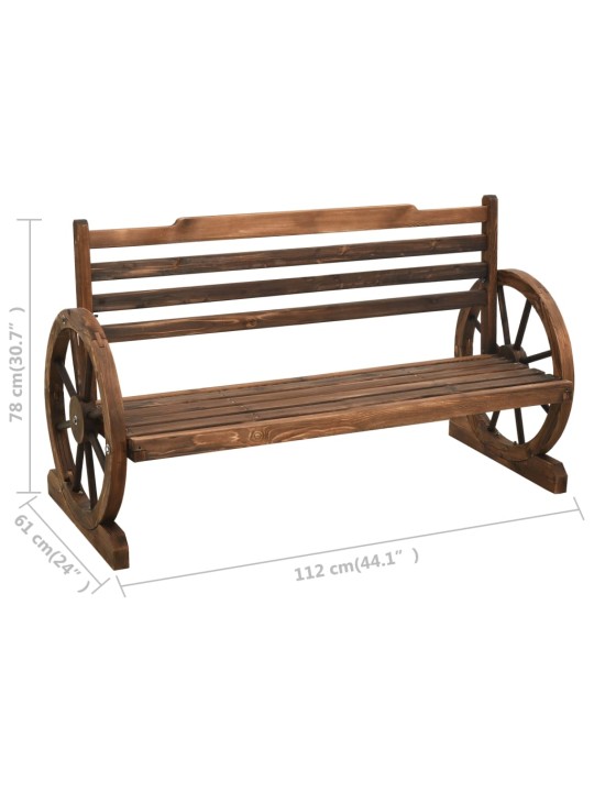Sodo souliukas, 112cm, eglės medienos masyvas
