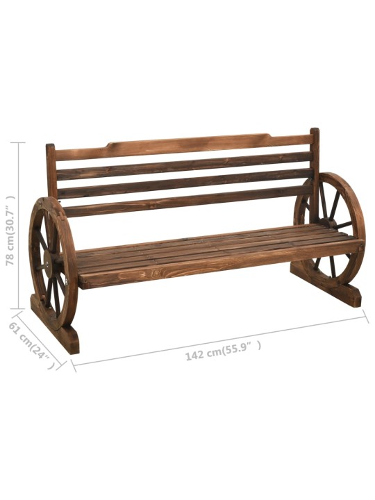 Sodo souliukas, 142cm, eglės medienos masyvas