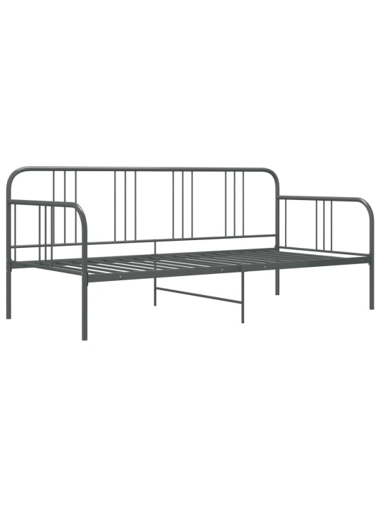 Sofos-lovos rėmas, pilkos spalvos, 90x200cm, metalas