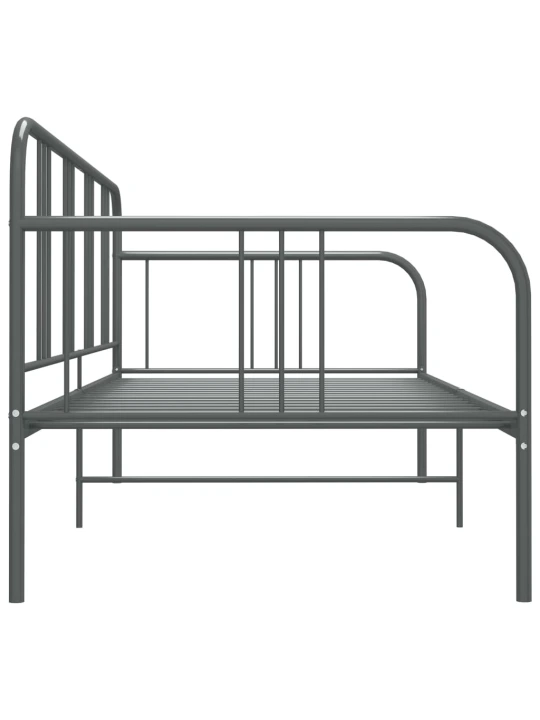Sofos-lovos rėmas, pilkos spalvos, 90x200cm, metalas