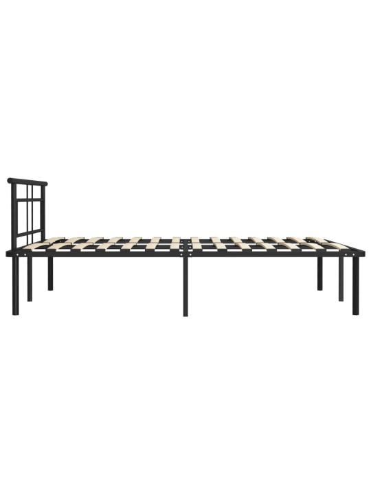 Lovos rėmas, juodos spalvos, 140x200cm, metalas