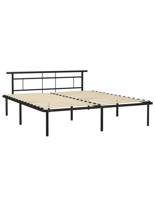 Lovos rėmas, juodos spalvos, 200x200cm, metalas