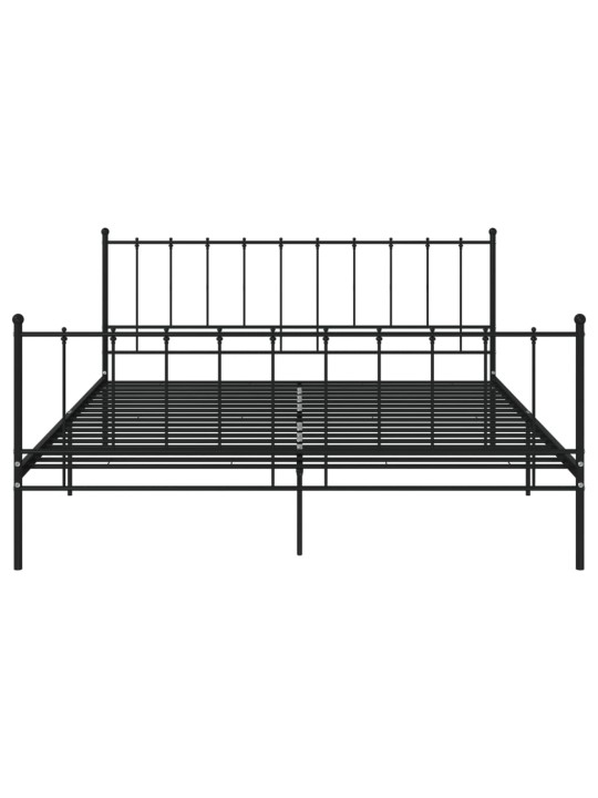Lovos rėmas, juodos spalvos, 200x200cm, metalas