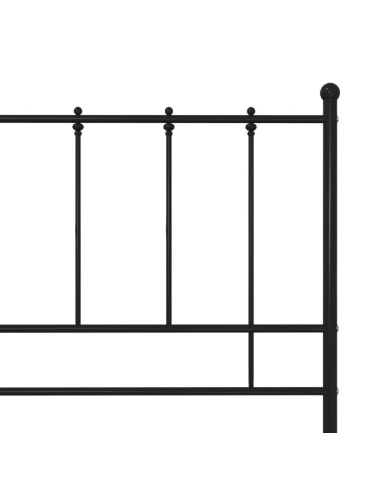 Lovos rėmas, juodos spalvos, 200x200cm, metalas