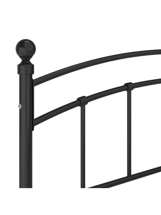 Lovos rėmas, juodos spalvos, 200x200cm, metalas