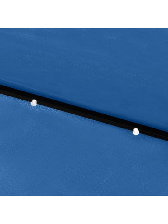 Skėtis nuo saulės su LED ir plieno stulpu, mėlynas, 2x3m