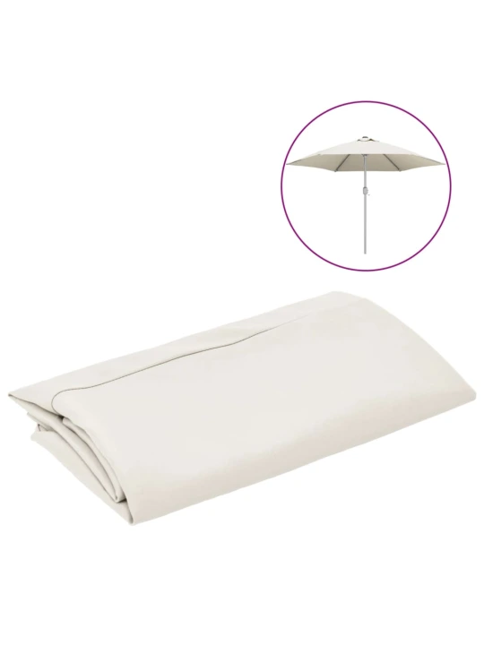 Pakaitinis audinys lauko skėčiui nuo saulės, baltas, 300cm