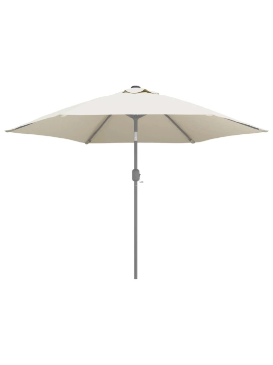 Pakaitinis audinys lauko skėčiui nuo saulės, baltas, 300cm