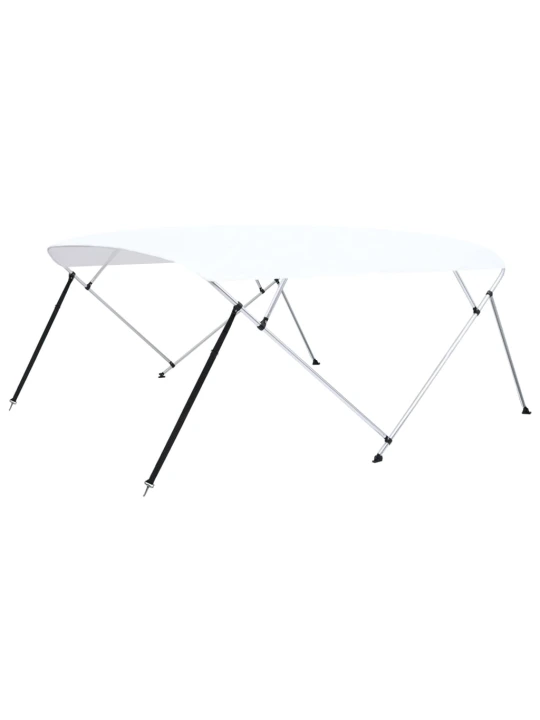 Bimini viršaus stogelis, baltas, 243x(230-244)x137cm, 4 lankai