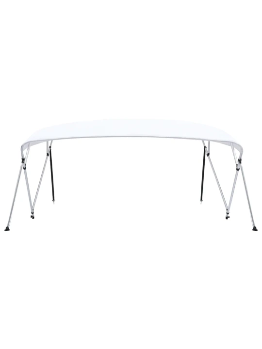 Bimini viršaus stogelis, baltas, 243x(230-244)x137cm, 4 lankai