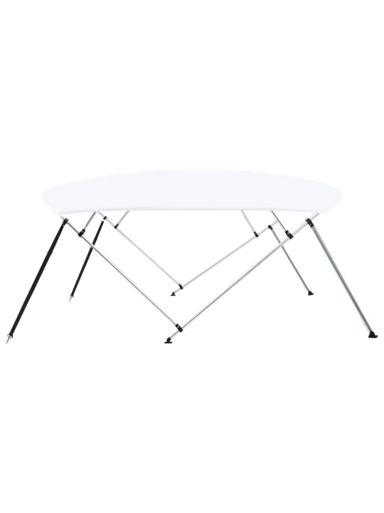 Bimini viršaus stogelis, baltas, 243x(230-244)x137cm, 4 lankai