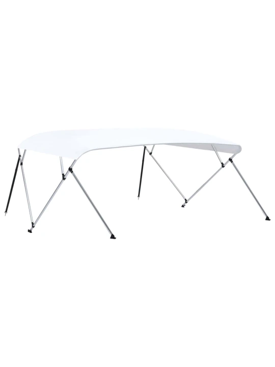Bimini viršaus stogelis, baltas, 243x(230-244)x137cm, 4 lankai