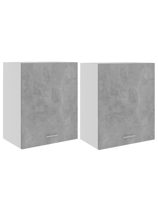 Pakabinamos spintelės, 2vnt., betono pilkos, 50x31x60cm, MDP