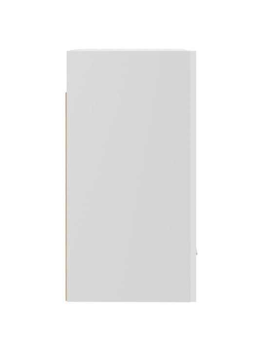 Pakabinamos spintelės, 2vnt., baltos, 50x31x60cm, MDP, blizgios